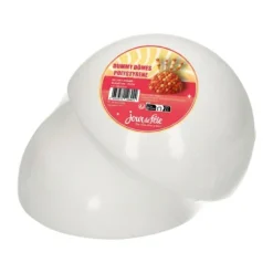 2 Cake Dummies en forme de dôme en polystyrène - 15 cm