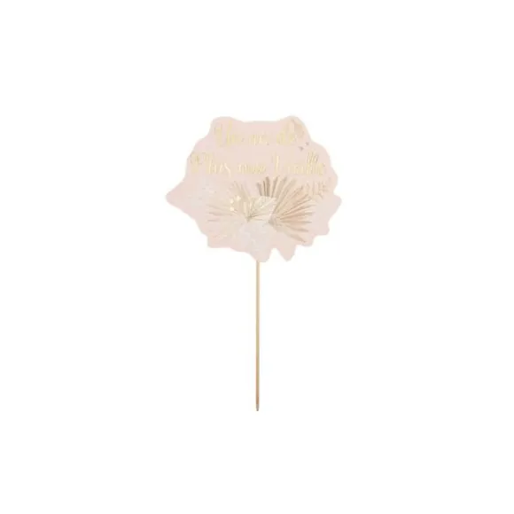 Cake Topper - Collection Boho Blush et Or