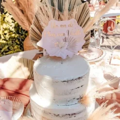 Cake Topper - Collection Boho Blush et Or