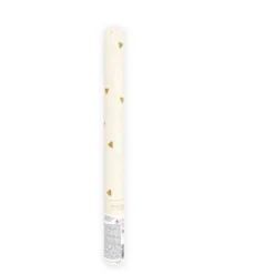 Canon à confettis avec cœurs blancs et dorés - 35 cm