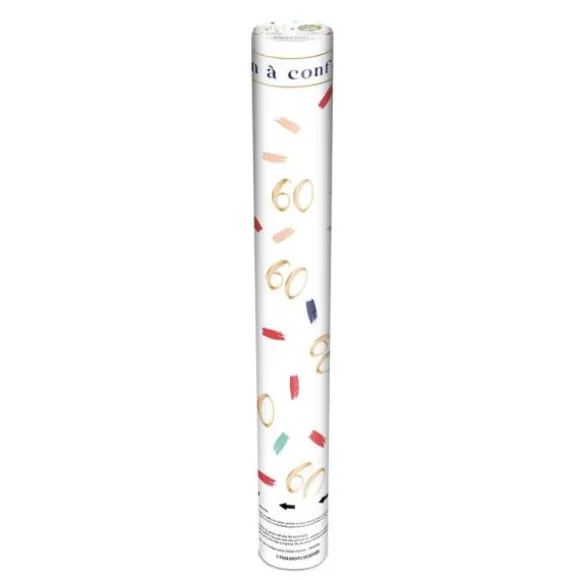 Canon à confettis pour anniversaire - Âge au choix