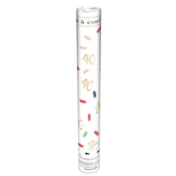 Canon à confettis pour anniversaire - Âge au choix