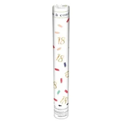 Canon à confettis pour anniversaire - Âge au choix