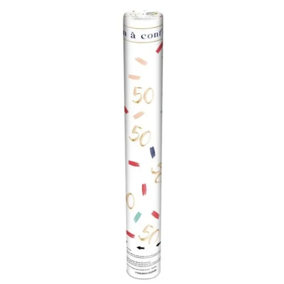 Canon à confettis pour anniversaire - Âge au choix