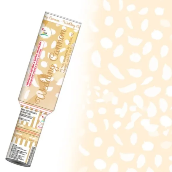 Canon à confettis - Pétales Blancs