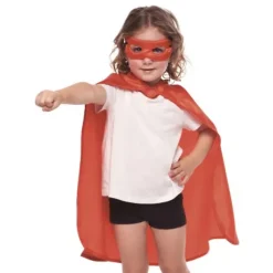 Cape et masque de super-héros pour enfant - Couleur au choix