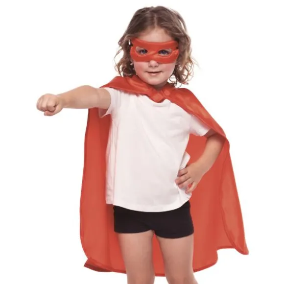 Cape et masque de super-héros pour enfant - Couleur au choix