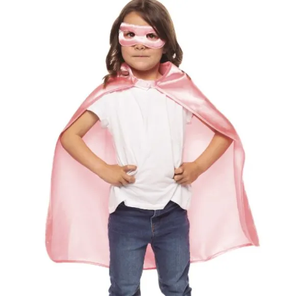 Cape et masque de super-héros pour enfant - Couleur au choix