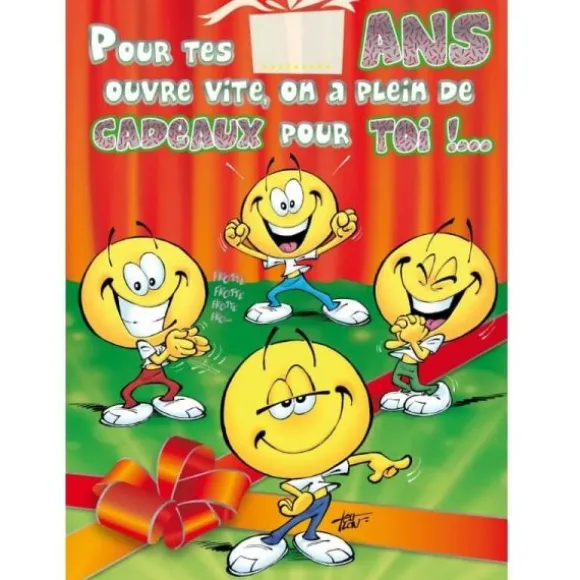 Carte d'Anniversaire Maxi Format avec Enveloppe - Age à personnaliser
