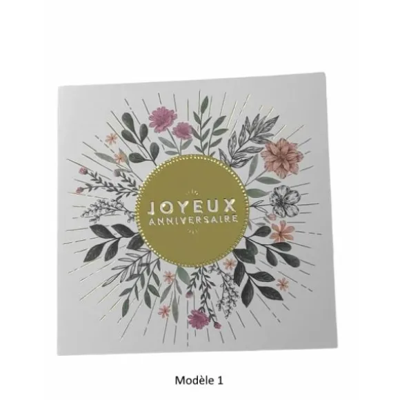 Carte de vœux - Joyeux Anniversaire - Modèle au choix
