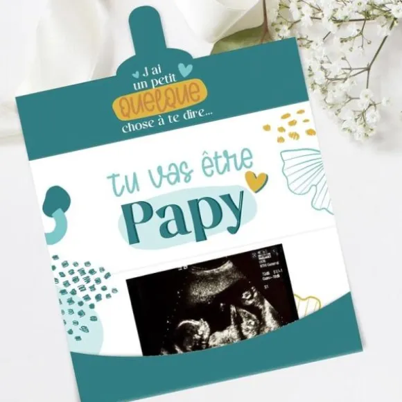 Carte Enveloppe Annonce - Tu vas être Papy - Collection Annonce de Grossesse
