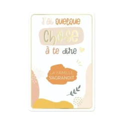 Carte à gratter Annonce - La famille s'agrandit - Collection Annonce de Grossesse
