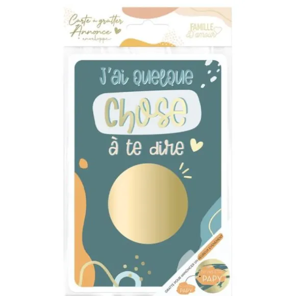 Carte à gratter Annonce - Tu vas être Papy - Collection Annonce de Grossesse