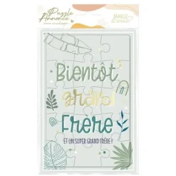 Carte Puzzle Annonce - Bientôt Grand Frère - Collection Annonce de Grossesse