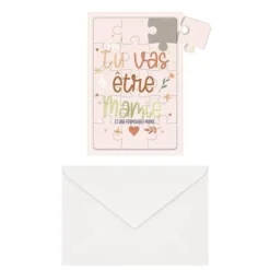 Carte Puzzle Annonce - Tu vas être Mamie - Collection Annonce de Grossesse