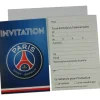 6 cartes d’invitation en carton avec enveloppes - 14 x 10 cm - PSG