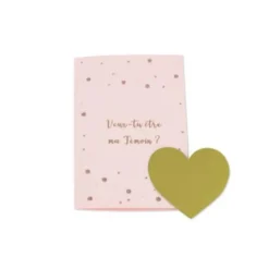 2 Cartes à Gratter - Veux tu être ma témoin - Rose Gold