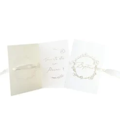 2 cartes "Veux-tu être ma marraine / mon parrain" avec enveloppes FSC® - 10 x 15 cm - Collection Baptême Crème et Or