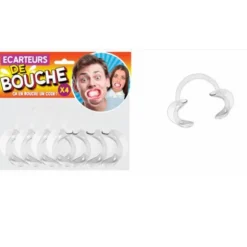 Écarteurs de bouche humoristiques x4