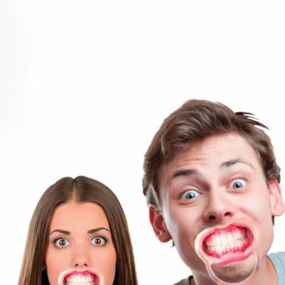 Écarteurs de bouche humoristiques x4