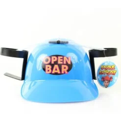 Casque Anti-Soif Bleu "Open Bar"