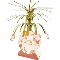 Centre de table - Joyeux Anniversaire - Collection Terracotta