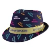 Chapeau Borsalino "Joyeux Anniversaire" - Couleur Bleu