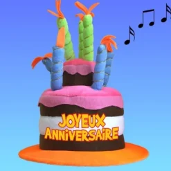Chapeau Gâteau Anniversaire Musical