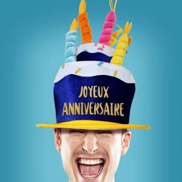 Chapeau Gâteau d'Anniversaire - Joyeux Anniversaire