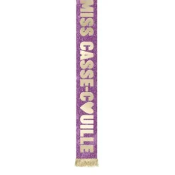 Écharpe de Miss à paillettes humoristique - Collection Girls Club - Modèle au choix