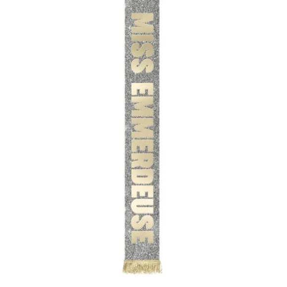 Écharpe de Miss à paillettes humoristique - Collection Girls Club - Modèle au choix