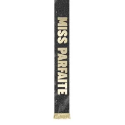 Écharpe de Miss à paillettes humoristique - Collection Girls Club - Modèle au choix