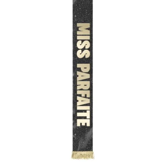 Écharpe de Miss à paillettes humoristique - Collection Girls Club - Modèle au choix