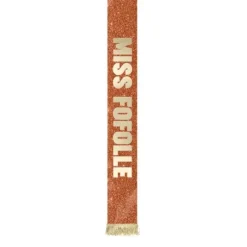 Écharpe de Miss à paillettes humoristique - Collection Girls Club - Modèle au choix
