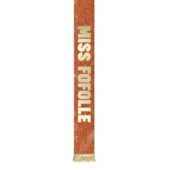 Écharpe de Miss à paillettes humoristique - Collection Girls Club - Modèle au choix