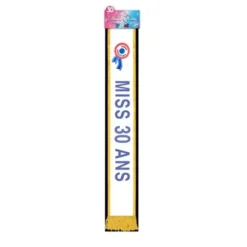 Écharpe "Miss 30 Ans" Bleue