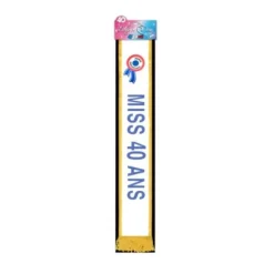 Écharpe "Miss 40 Ans" Bleue