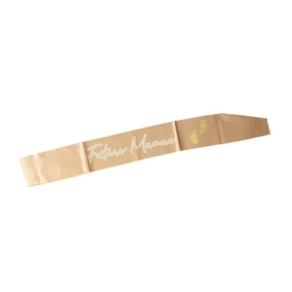 Écharpe pour Gender Reveal en satin - Collection Baby Nude - Modèle au choix