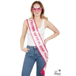 Écharpe rose pour EVJF - J'enterre ma vie de jeune fille