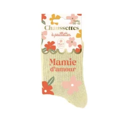 Chaussettes à paillettes - Collection Mamie Chérie - Modèle au choix