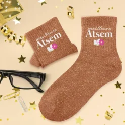 Chaussettes à paillettes - Collection Merci pour cette année - Modèle au choix