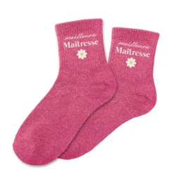 Chaussettes à paillettes - Collection Merci pour cette année - Modèle au choix