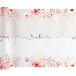 Chemin de table - 28 cm x 3 m - Collection Amour Floral