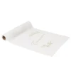 Chemin de table "Communion" - 28 cm x 5 m - Collection Communion Blanc et Or