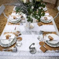 Chemin de Table - Coquettes Paillettes - Argent