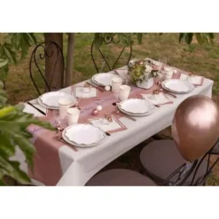 Chemin de Table 3 en 1 Airlaid Luxe - 4m80 - Couleur au Choix