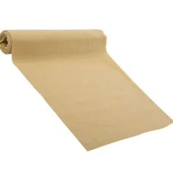Chemin de table en crépon de coton - 28 cm x 5 m - Couleur au choix