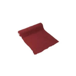 Chemin de table en gaze de coton - 30 cm x 3 m - Couleur au choix