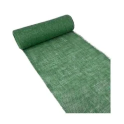 Chemin de Table en Jutes - Fibres végétales - Vert Foncé