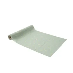 Chemin de table en mousseline - 28 cm x 5 m - Collection Jolis Brins - Couleur au choix